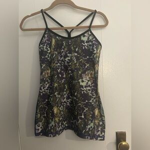 Lululemon Power Y Racerback Tank Top
Green Yellow and Purple. Size 6